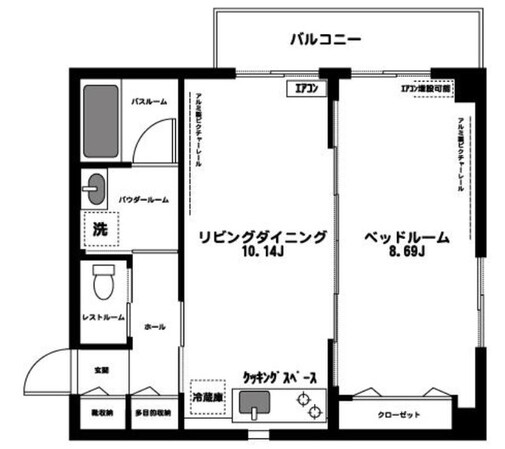 リバーサイド塩沢Ⅲの物件間取画像